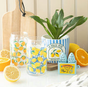 Blue Striped La Dolce Vita Plant Pot | Mediterranean-inspired Decor