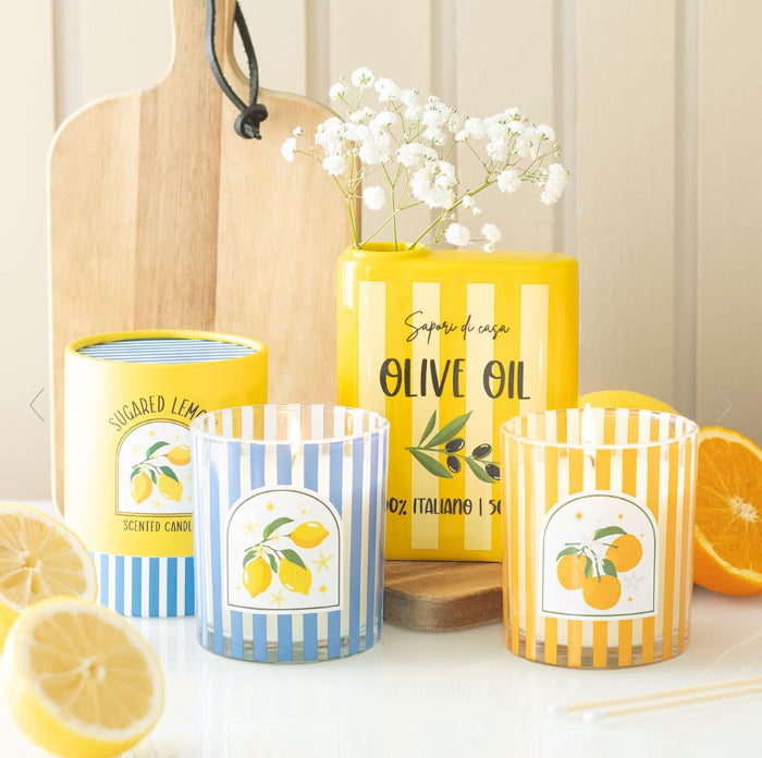 Olive Oil Flower Vase | Mediterranean-inspired Home Decor