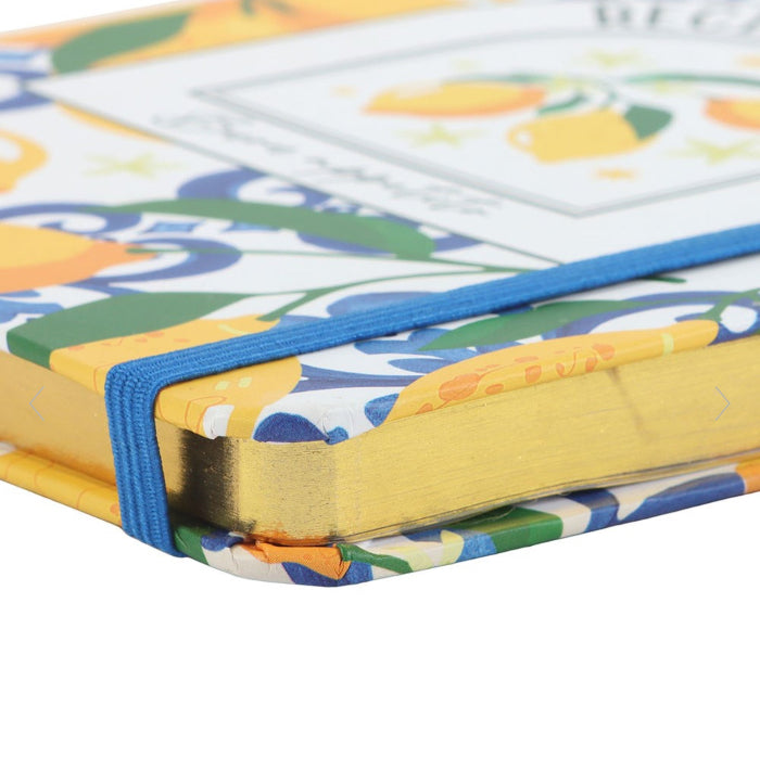 Italian Lemon Design Recipe Journal - A5
