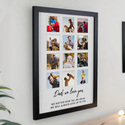 Personalised Black Multi Collage Photo Frame