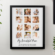 Personalised Black Multi Collage Photo Frame