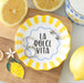 Italian Yellow Striped La Dolce Vita Trinket Dish | Italian Home Decor