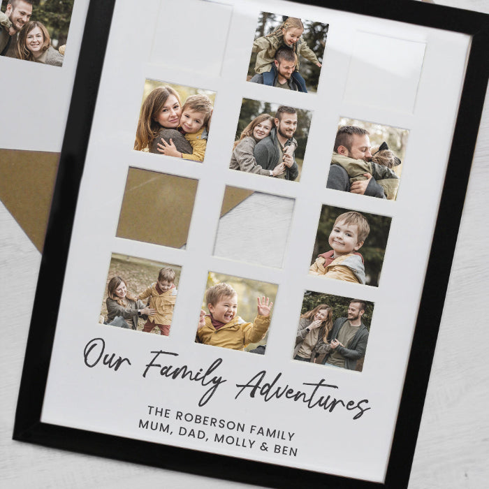 Personalised Black Multi Collage Photo Frame