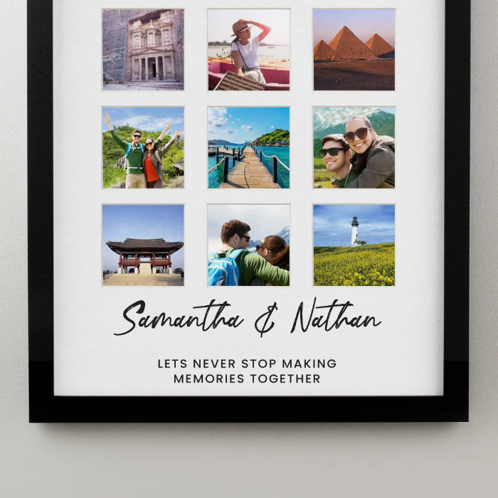 Personalised Black Multi Collage Photo Frame