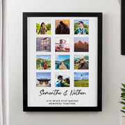 Personalised Black Multi Collage Photo Frame