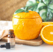 Orange Shaped Oil Burner | Fruit Themed Home Fragrance