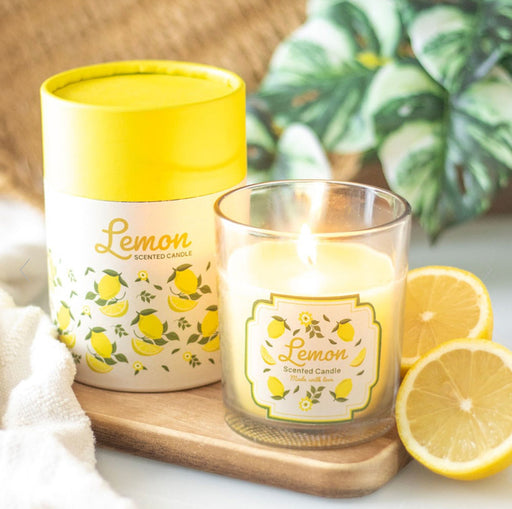 Lemon Scented Candle | Fruit Themed Home Fragrance