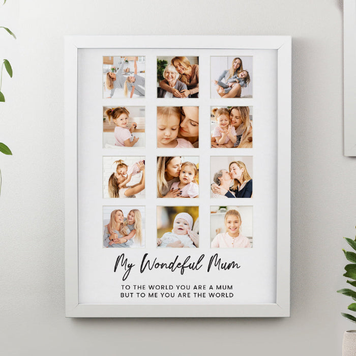 Personalised White Multi Collage Photo Frame