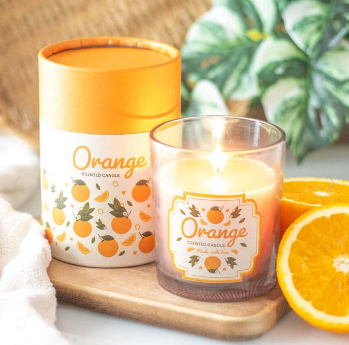 Orange Scented Candle | Fruit Themed Home Fragrance