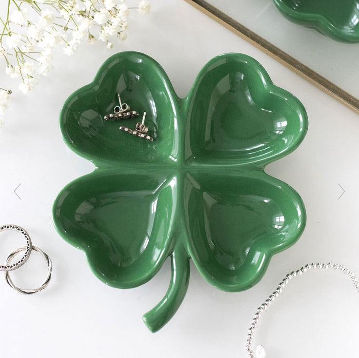 Four-Leaf Clover Trinket Tray | St Patrick’s Home Decor