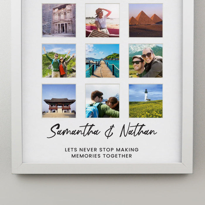 Personalised White Multi Collage Photo Frame