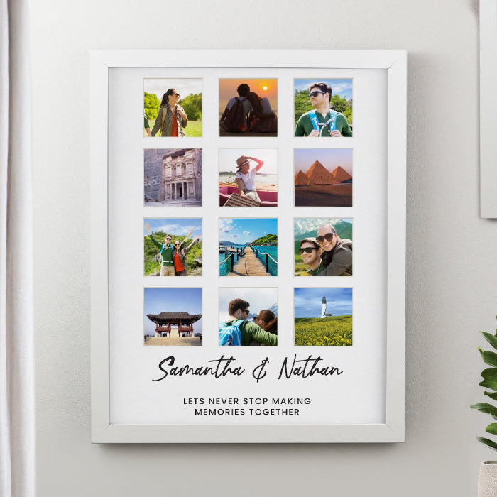 Personalised White Multi Collage Photo Frame
