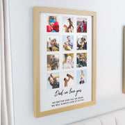 Personalised Oak Multi Collage Photo Frame