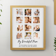 Personalised Oak Multi Collage Photo Frame