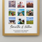 Personalised Oak Multi Collage Photo Frame
