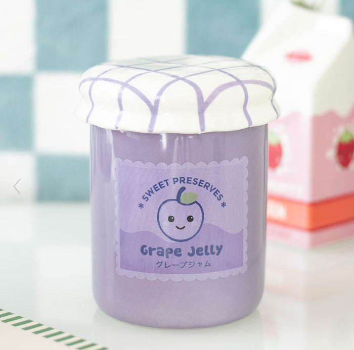 Kawaii Grape Jelly Jar Oil Burner & Wax Melt Warmer | Home Decor