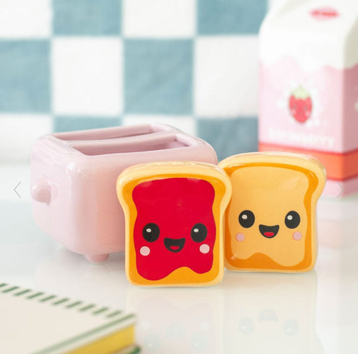 Kawaii Toast Salt and Pepper Shakers | Home Decor