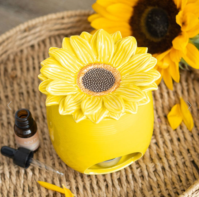 Sunflower Shaped Oil Burner & Wax Melt Warmer