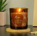 Personalised 80th Birthday Glass Candle