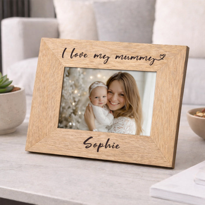 Personalised I Love My Mummy Photo Frame