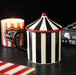 Black Striped Circus Tent Shaped Mug