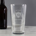 Personalised 18th Birthday Crest Pint Glass