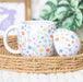Spring Floral Print Egg Shaped Mug - Home Decor