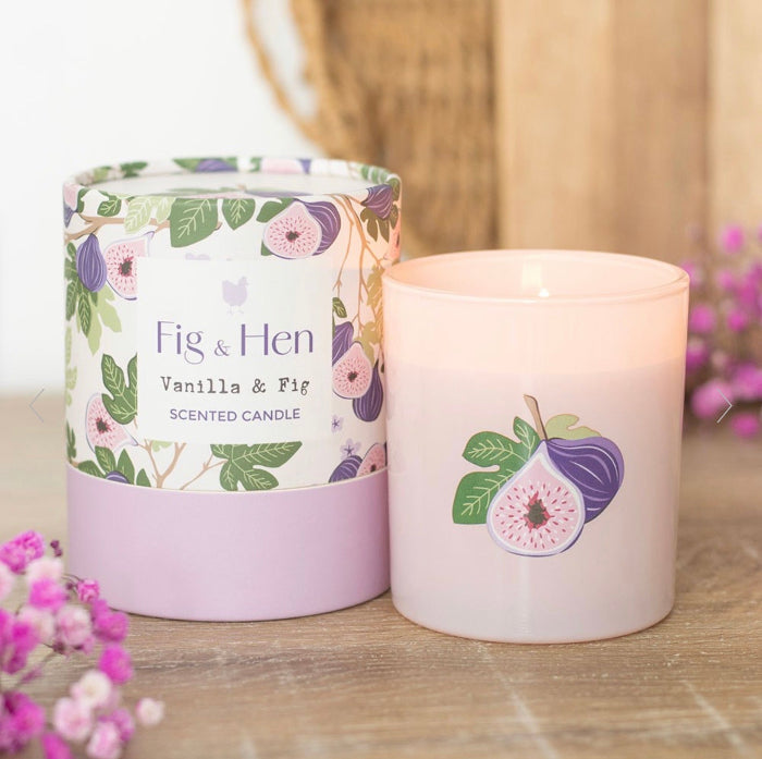 Fig & Hen Vanilla & Fig Scented Candle