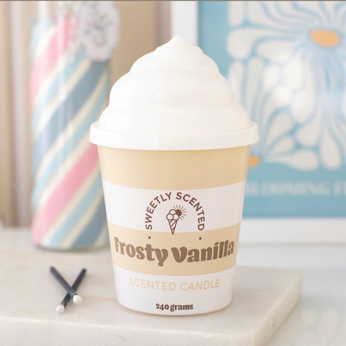 Seaside Frosty Vanilla Ice Cream Scented Candle