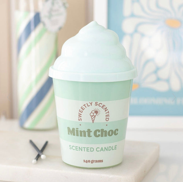 Seaside Mint Choc Ice Cream Scented Candle