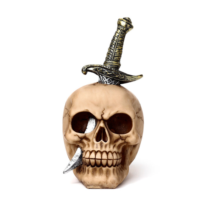 Skull Pierced With Sword Ornament