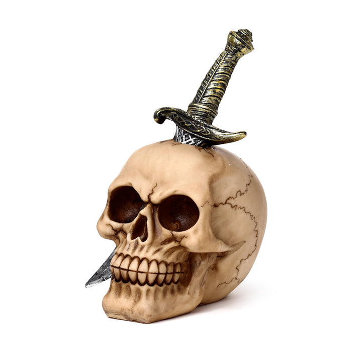 Skull Pierced With Sword Ornament