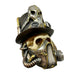 Steampunk Style Skull with Gas Mask & Top Hat Ornament