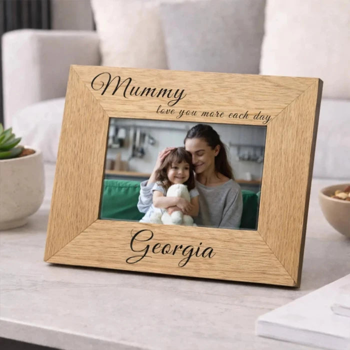 Personalised Mummy Love You More Each Day Photo Frame