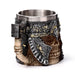 Decorative Axe Handle Armoured Skull Tankard