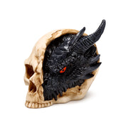 Shadows of Darkness Black Dragon in Skull Ornament Small