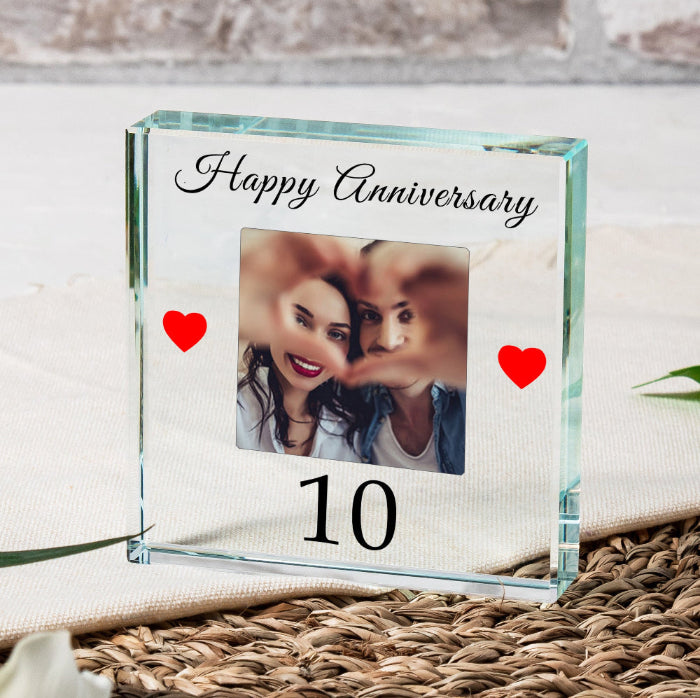 Happy 10th Anniversary Photo Gift Plaque