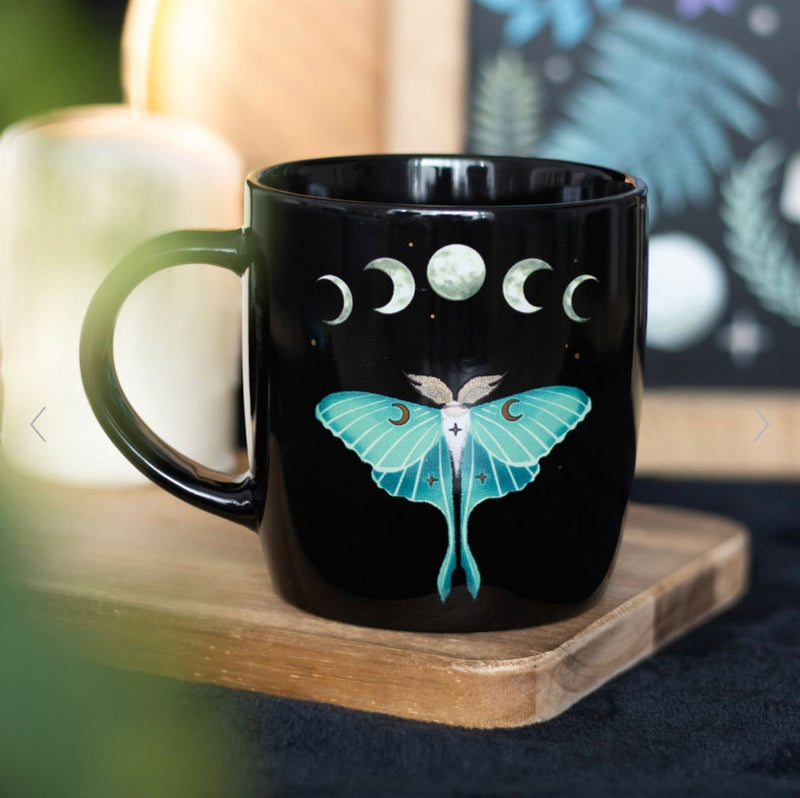 Dark Forest Woodland Luna Moth Mug