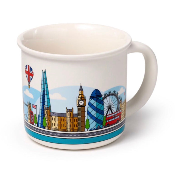 London Icons Fine-Rimmed Porcelain Mug - London Souvenir