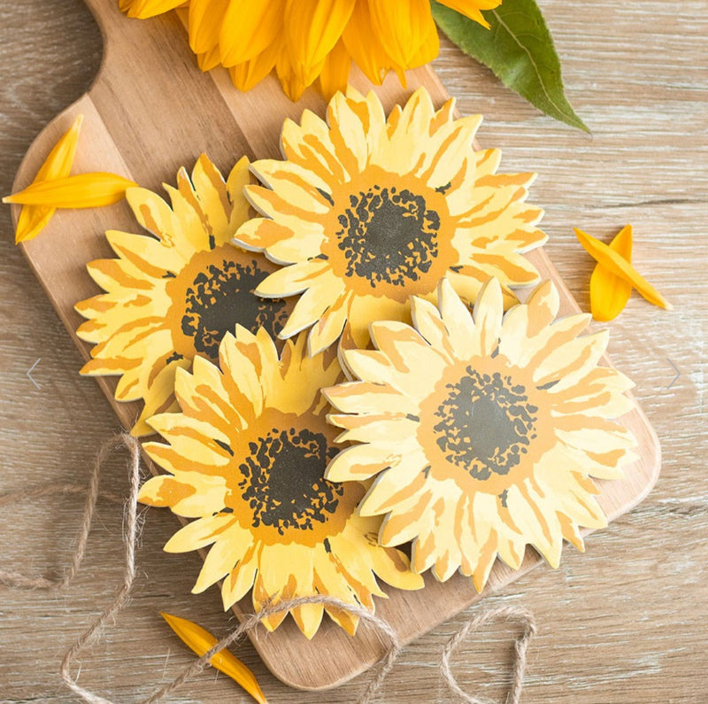 Sunflower Coaster Set Of 4