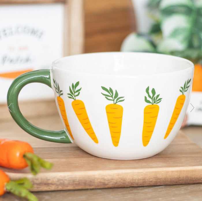Carrot Patch Garden Teacup Mug