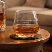 Personalised Whisky Glass With Gift Box