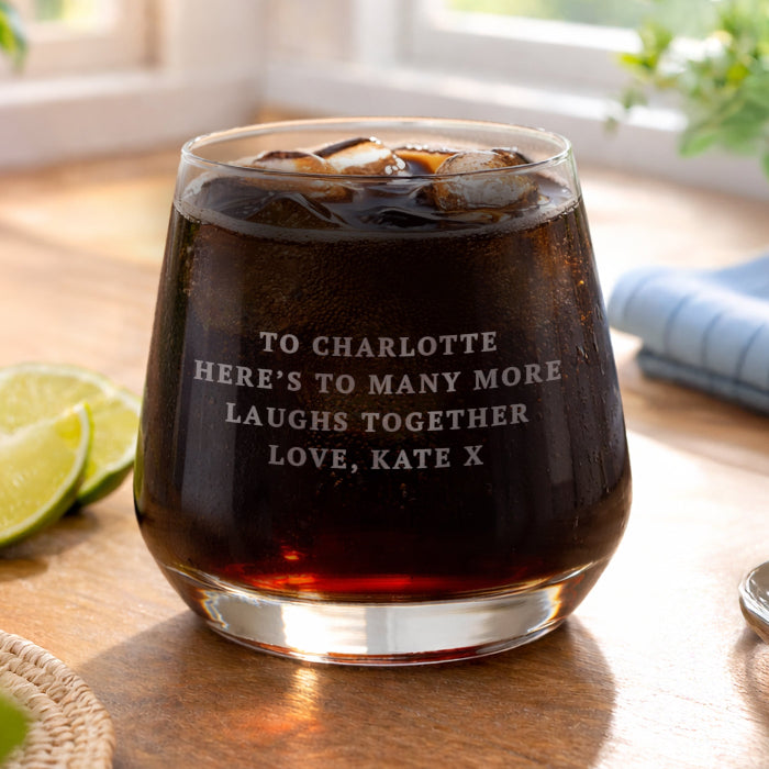 Personalised Whisky Glass With Gift Box
