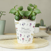 Personalised Wild Flowers Plant Pot - Any Message