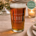 Personalised Wedding Pint Glass for Groomsman - Gift Boxed