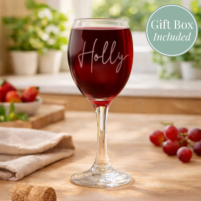Personalised Wine Glass With Name