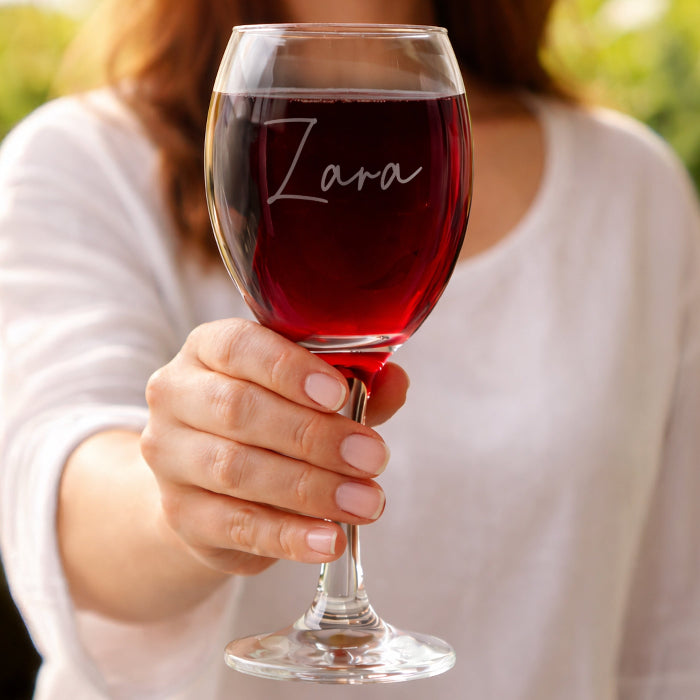 Personalised Wine Glass With Name