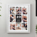 Personalised 40th Anniversary Multi Photo Upload White Framed