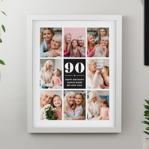 Personalised 90th Birthday Photo Frame with Photo upload