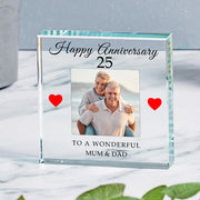 Personalised 25th Anniversary Photo Gift Plaque